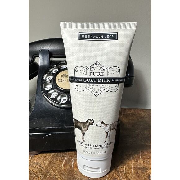 BEEKMAN 1802 Unscented HAND CREAM 3.4 oz NEW Goat Milk - Picture 1 of 2